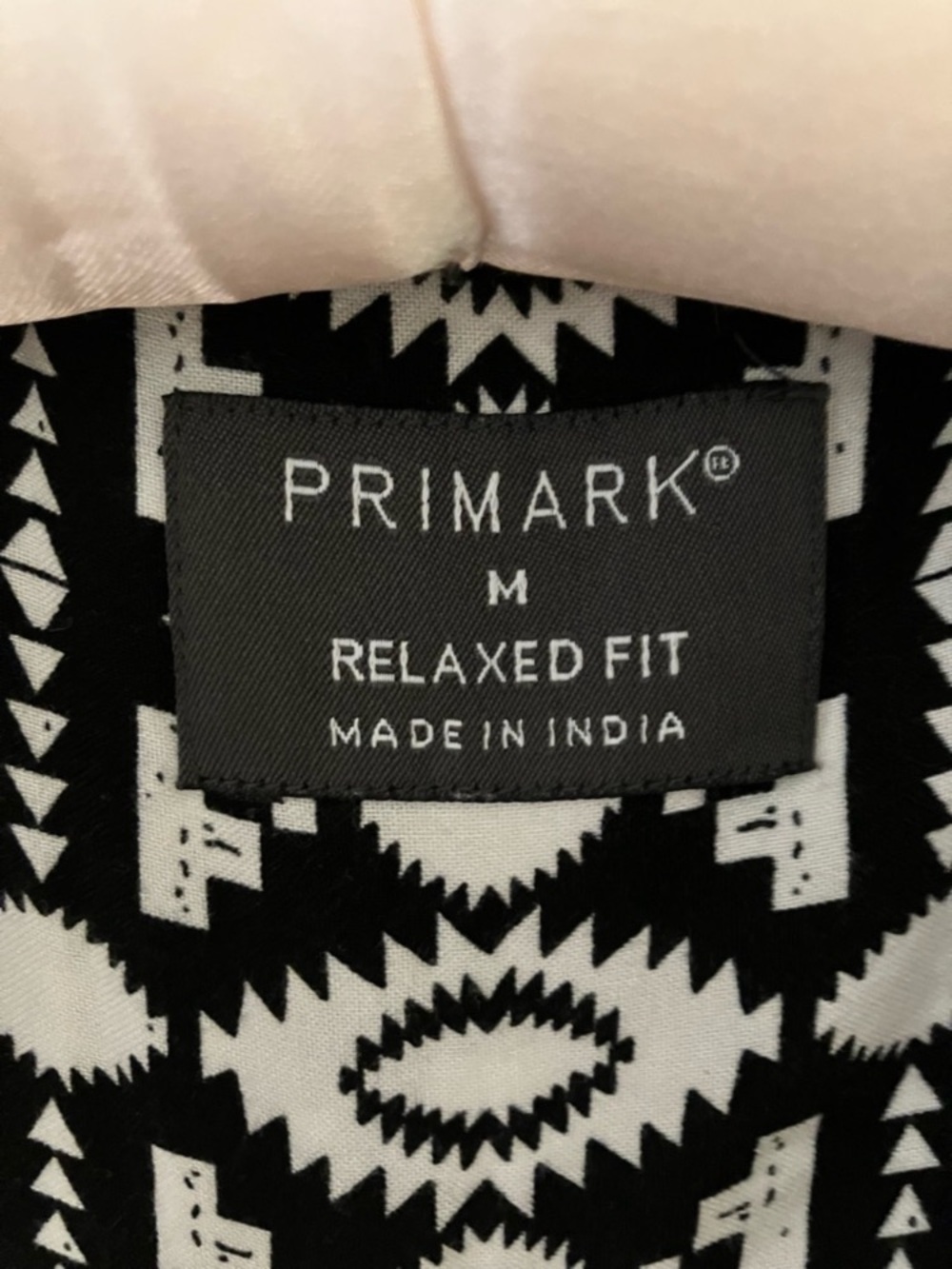 Primark Tribal Print Short Sleeve Button Down Summer Lightweight Shirt Medium - Picture 3 of 10